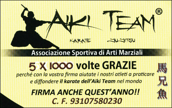 5x1000 volte grazie